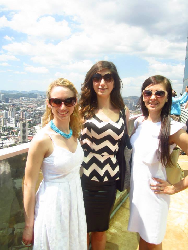 Scholars atop a Panama City skyscraper