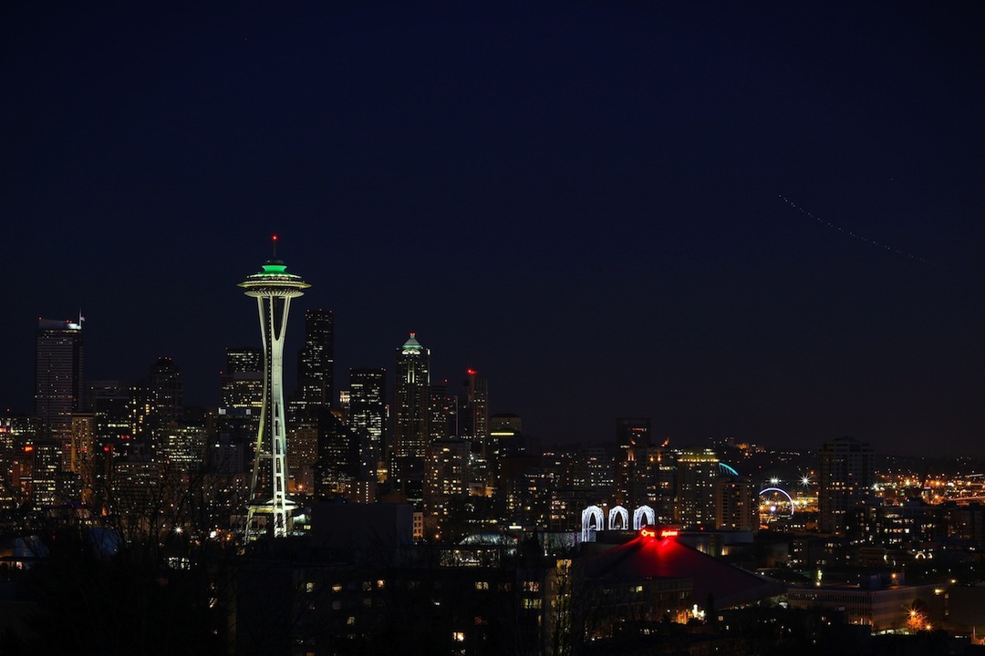 Space Needle in the evening