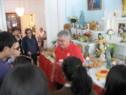 St. Joseph's altar in New Orleans residence